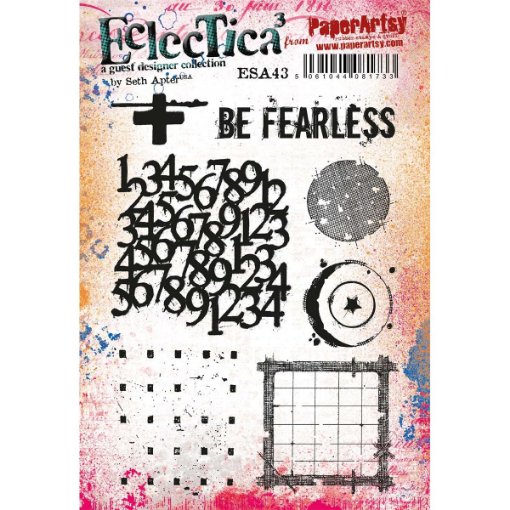 Picture of Paper Artsy Eclectica3 Seth Apter Cling Stamps - Σφραγίδες Rubber 6" x 8"  - ESA 43, 7τεμ.   