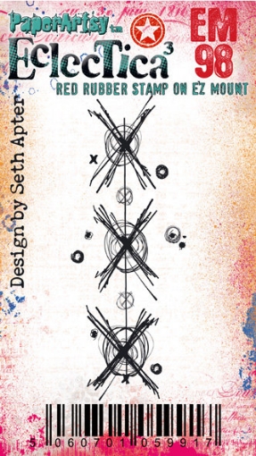 Picture of Paper Artsy Eclectica3 Seth Apter Cling Stamp - Σφραγίδα Rubber 3" x 2" - Mini 98