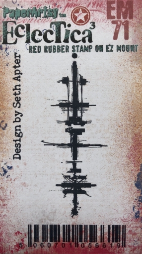Picture of Paper Artsy Eclectica3 Seth Apter Cling Stamp - Σφραγίδα Rubber 3" x 2" - Mini 71
