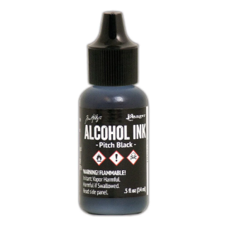 Picture of Tim Holtz Alcohol Ink Μελάνι Οινοπνεύματος 15ml – Pitch Black 🖤