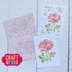 Picture of Craft & You Στένσιλ A6 - Rose on the Letters