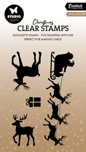 Picture of Studio Light Clear Stamps | Διάφανες Σφραγίδες – Santa and Reindeer (4τεμ.)