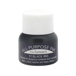 Picture of Tsukineko All-Purpose Ink – Black Iris | Μελάνι για Όλες τις Χρήσεις σε Μοβ-Μαύρη Απόχρωση για Χαρτί, Ύφασμα & Mixed Media 15ml