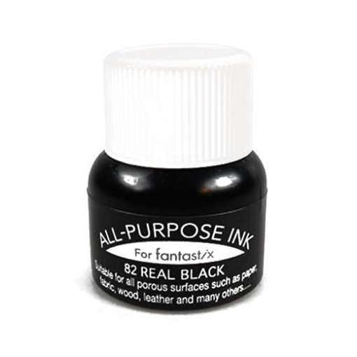 Picture of Tsukineko All-Purpose Ink – Real Black | Μαύρο Μελάνι για Όλες τις Χρήσεις για Χαρτί, Ύφασμα & Mixed Media 15ml