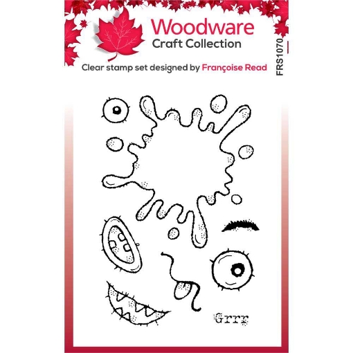 Picture of Creative Expressions Woodware Craft Collection Διάφανες Σφραγίδες - Blot Monster, 8τεμ.    