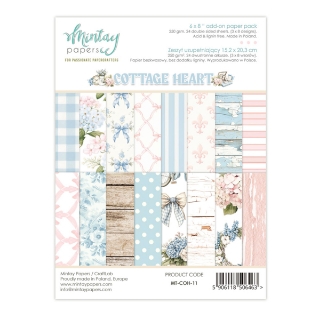 Picture of Mintay Papers  Add-On Μπλοκ Scrapbooking Διπλής Όψης 6'' X 8" - Cottage Heart