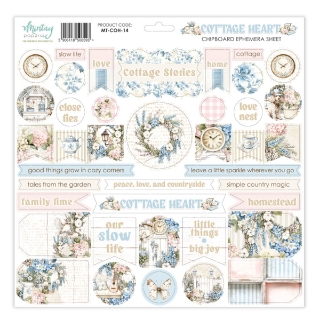 Picture of Mintay Papers Chipboard Διακοσμητικά Εφήμερα 12''x12'' - Cottage Heart, 42τεμ.