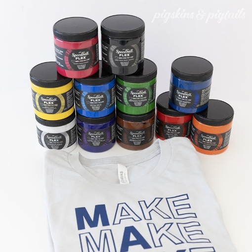 Picture of Speedball Flex Screen Printing Fabric Inks Μελάνια Μεταξοτυπίας 8oz