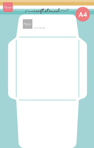 Picture of Marianne Design Craft Στένσιλ -  Τετράγωνος Φάκελος - Envelope 14 x 14cm 