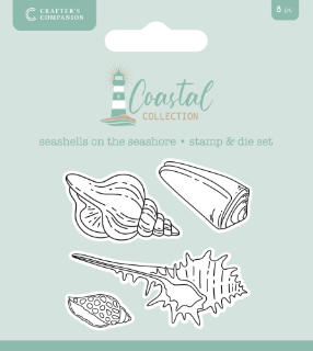 Picture of Crafter’s Companion Coastal Seashells on the Seashore | Σετ Σφραγίδων & Μητρών Κοπής, 8 τεμ.