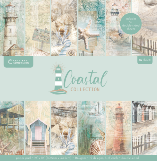 Picture of Crafter’s Companion Coastal | Μπλοκ Scrapbooking 12" x 12", 36 Φύλλα