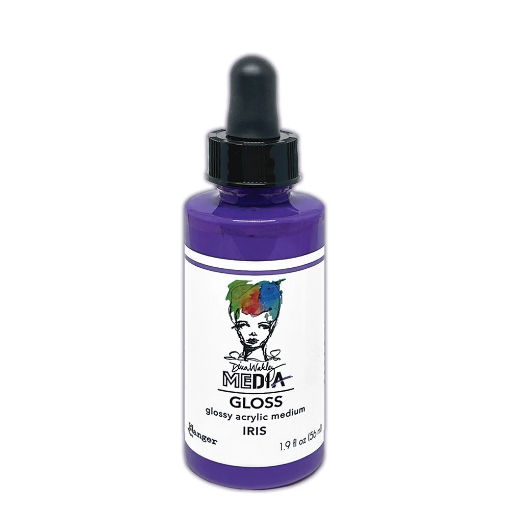 Picture of Dina Wakley Media Gloss Dropper | Ακρυλικό Χρώμα με Gloss Φινίρισμα, Iris