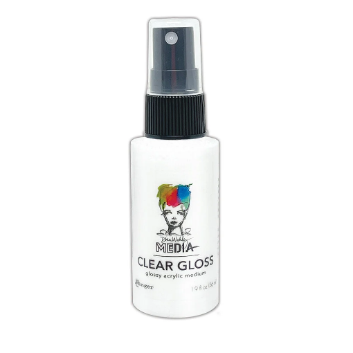 Picture of Dina Wakley Media Gloss Clear Spray | Βερνίκι σε Σπρέι με Gloss Φινίρισμα, Clear