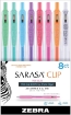 Picture of Zebra Sarasa Clip Milky | Σετ Στυλό Gel 0,5 mm – Pastel Colors, 8τεμ.