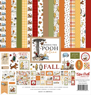 Picture of Echo Park Winnie the Pooh Autumn Collection Kit 12" x 12" | Σετ Χαρτιών Scrapbooking με Αυτοκόλλητα