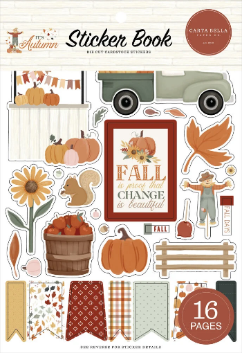 Picture of Carta Bella Paper Sticker Book – It’s Autumn 16 Σελίδες, Φθινοπωρινά Αυτοκόλλητα