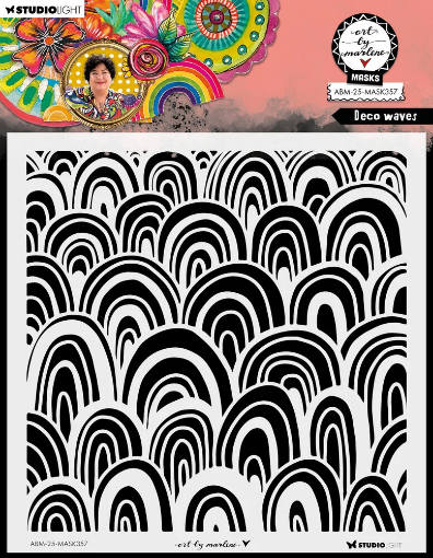 Picture of Studio Light Art By Marlene Deco Στένσιλ 8" x 8" - Waves 