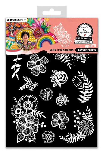 Picture of Studio Light Art By Marlene Rub On Sheets - Φύλλο Μεταφοράς Εικόνας  A5 - Lovely Prints White, 6τεμ.