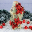Picture of Elizabeth Craft Designs Festive Holly | Μήτρες Κοπής για 3D Αλεξανδρινά Λουλούδια, 7 τεμ.