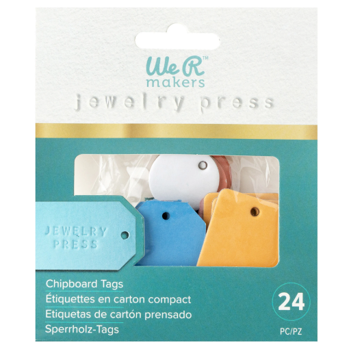 Picture of We R Makers - Jewelry Press - Chipboard Tags - Στοιχεία Χάραξης Ετικέτες