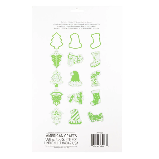 Picture of We R Makers Christmas Die and Stamp Shifters Σετ Σφραγίδες Και Μήτρες Κοπής - Tree, 15τεμ. 