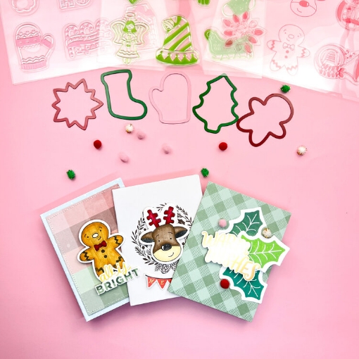 Picture of We R Makers - Christmas Die and Stamp Shifters - Σετ Σφραγίδες Και Μήτρες Κοπής, Χριστούγεννα 2