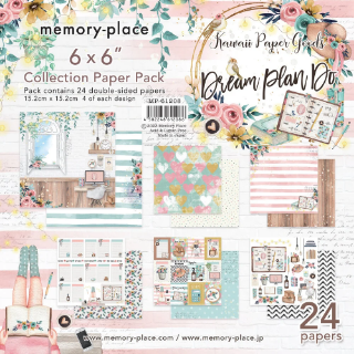Picture of Memory Place Kawaii Paper Goods Μπλοκ Scrapbooking Διπλής Όψης 6''x6'' - Dream Plan Do