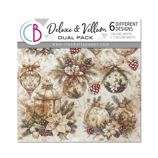 Picture of Ciao Bella Deluxe Paper Pearl Copper & Vellum Dual Pack Mixed  6" x 6" - Winter Season, 6τεμ.