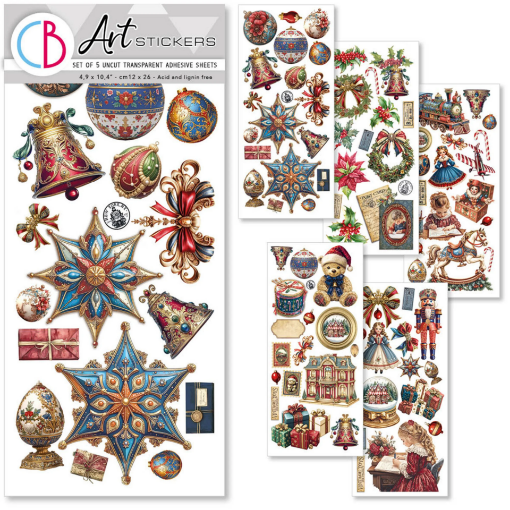 Picture of Ciao Bella Transparent Adhesive Sheets with Stickers Αυτοκόλλητα - Toy Shop, 5τεμ.