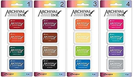 Picture of Ranger Archival Mini Ink Pads – Συλλογή Αδιάβροχων Μελανιών Σφραγίδων Ranger Ink