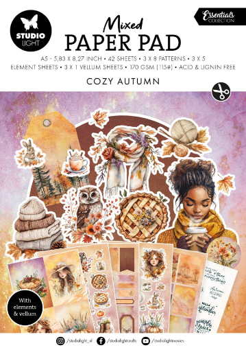 Picture of Studio Light Essentials Mixed Paper Pad A5 – Cozy Autumn
