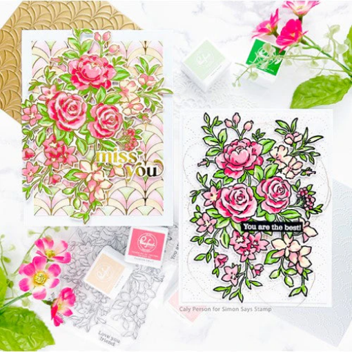 Picture of Pinkfresh Studio Στένσιλ Σετ - Fancy Rose Bunch Layering, 6τεμ.