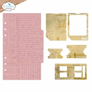 Picture of Elizabeth Craft Designs Planner Essentials Μήτρες Κοπής - Botanical Blend, Page With Large Tab 2, 13τεμ. 