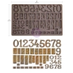 Picture of Prima Finnabair Imaginarium Decor Moulds - Καλούπι Σιλικόνης - Letterpress Numbers