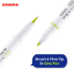 Picture of Zebra Mildliner Brush Warm | Διπλοί Μαρκαδόροι Brush & Fine – 5τεμ.
