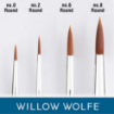 Picture of Willow Wolfe Σετ Πινέλων Amavi Artist Basic Strokes Brush Set – Στρογγυλά (Σετ 1), 4τεμ.