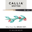 Picture of Willow Wolfe Callia Artist Mixed Media Try-It Brush Set -  Σετ Πινέλα Για Mixed Media - Σετ 600: Spotter, Filbert, Chisel, Angle, 4τεμ.