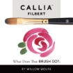 Picture of Willow Wolfe Callia Artist Mixed Media Try-It Brush Set -  Σετ Πινέλα Για Mixed Media - Σετ 600: Spotter, Filbert, Chisel, Angle, 4τεμ.