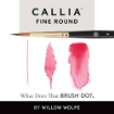 Picture of Willow Wolfe Callia Artist Brush Set -  Σετ Πινέλα Για Ακουαρέλα - Σετ 900: Watercolor Flowers, Rounds and Filbert, 4τεμ.