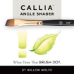 Picture of Willow Wolfe Callia Artist Mixed Media Starter Brush Set - Σετ Πινέλα για Mixed Media - Σετ 100: Liner, Round, Angle, Flat, 4τεμ.