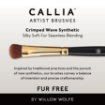 Picture of Willow Wolfe Callia Artist Mixed Media Starter Brush Set - Σετ Πινέλα για Mixed Media - Σετ 100: Liner, Round, Angle, Flat, 4τεμ.
