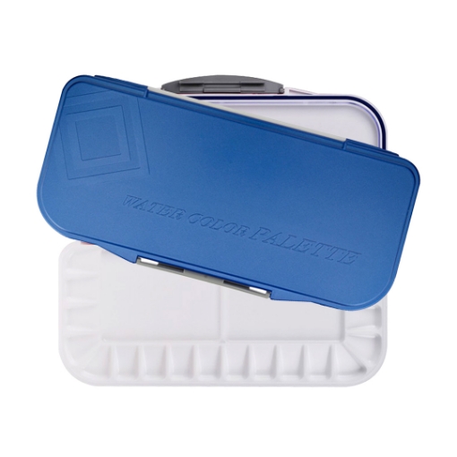 Picture of Mijello Fusion 18 Watercolor Palette – Αεροστεγής Παλέτα Ακουαρέλας 18 Θέσεων, Μπλε