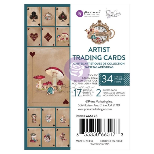 Picture of Prima Marketing Artist Trading Cards - Lost In Wonderland, Playing Cards, 34τεμ.