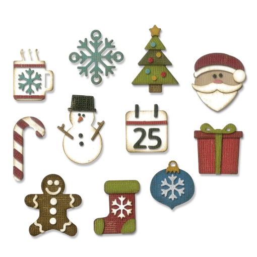 Picture of Sizzix Thinlits Tim Holtz Μήτρες Κοπής – Mini Christmas Things, 11τεμ.