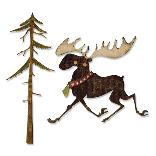 Picture of Sizzix Thinlits Tim Holtz Μήτρες Κοπής – Merry Moose, 7τεμ.