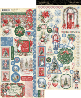 Picture of Graphic 45  Cardstock Αυτοκόλλητα - Deck the Halls, 2τεμ.