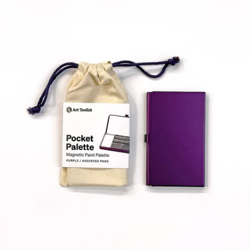 Picture of Art Toolkit Pocket Palette Μαγνητική Παλέτα Τσέπης Μωβ – Χωρίς Pans