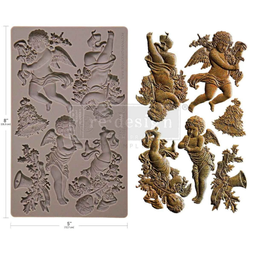Picture of Prima Re-Design Decor Moulds - Καλούπι Σιλικόνης - Angelic Floral Noel