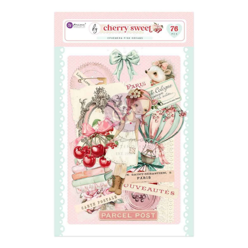 Picture of Prima Marketing  Cardstock Διακοσμητικά Εφήμερα - Cherry Sweet, Pink Dreams, 76τεμ.