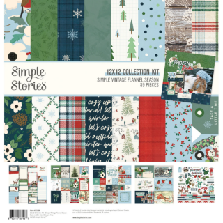 Picture of Simple Stories Simple Vintage Συλλογή Χαρτιών Scrapbooking Διπλής 'Οψης 12" x 12" - Flannel Season 